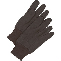 Classic Jersey Gloves, One Size, Brown, Unlined, Knit Wrist Absolute Business Supply