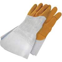Gants de soudage &agrave; l'arc TIG en cuir de daim retourn&eacute; Gander Brand, Cuir fleur de daim, Taille 10 Absolute Business Supply