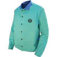Veste de soudage Gander Brand Banox FR, Coton/Cuir, 2T-Grand, Vert Absolute Business Supply