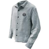 Veste de soudeur, Cuir, 2T-Grand, Gris Absolute Business Supply