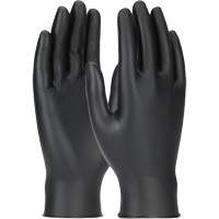 Grippaz Skins Ambidextrous Disposable Gloves, Large, Nitrile, 6-mil, Powder-Free, Black Absolute Business Supply