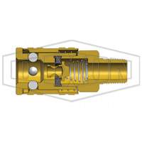 M-Series ARO Pneumatic Manual Coupler, 1/4" Absolute Business Supply