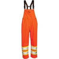 Journeyman&reg; 300D Bib Pants, Polyester, Large, High Visibility Orange Absolute Business Supply