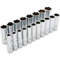Jeu de douilles m&eacute;triques, 19 Mcx, Prise de 1/2", Profond Absolute Business Supply