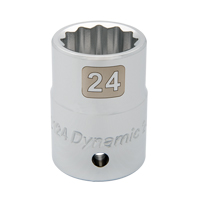Douille m&eacute;trique, 19 mm, Prise 3/4", 12 pans Absolute Business Supply