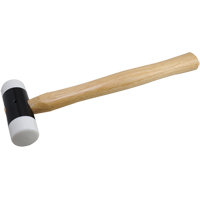 Soft-Face Hammer, 14 oz. Head Weight, Plain Face, Wood Handle, 11-5/8" L Absolute Business Supply