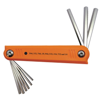 Folding Hex Key Set, 9 Pcs., Imperial Absolute Business Supply