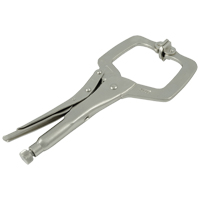 Locking Clamp Pliers with Swivel Pads, 6" Length, C-Clamp Absolute Business Supply