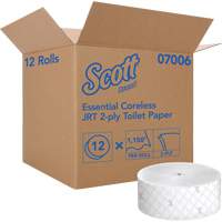 Scott&reg; Essential Toilet Paper, Jumbo/Coreless Roll, 2 Ply, 1150' Length, White Absolute Business Supply
