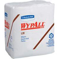 WypAll&reg; L20 Single-Use Towels, All-Purpose, 12-1/2" L x 12" W Absolute Business Supply