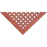 Tapis de s&eacute;rie Competitor, &agrave; fentes, 3' x 5' x 7/8", Orange, Caoutchouc naturel Absolute Business Supply