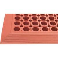Tapis de s&eacute;rie Competitor, &agrave; fentes, 3' x 5' x 7/8", Orange, Caoutchouc naturel Absolute Business Supply