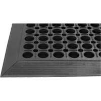 Tapis de s&eacute;rie Competitor, &agrave; fentes, 3' x 5' x 7/8", Noir, Caoutchouc naturel Absolute Business Supply