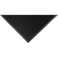Tapis Gritstop Fingermat, Caoutchouc, Grattoir Type, Motif Textur&eacute;, 2' x 2-2/3', Noir Absolute Business Supply