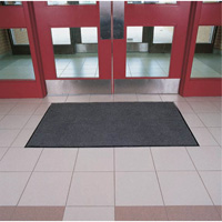 Tapis Poly-Tuft, Essuie-pieds, 3' x 60' x 5/16", Charbon Absolute Business Supply