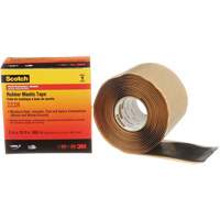 Scotch&reg; Rubber Mastic Tape 2228, 50.8 mm (2") x 3 m (10'), Black Absolute Business Supply