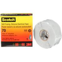 Scotch&reg; Self-Fusing Silicone Rubber Electrical Tape, 25.4 mm (1") x 9 m (30'), Grey, 12 mils Absolute Business Supply