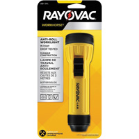 Lampe de poche avec anneau d'accrochage Workhorse, DEL, 20 lumens, Piles D Absolute Business Supply