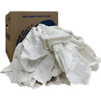 Boîte de chiffons d'essuyage, Blanc, 10 lb Absolute Business Supply