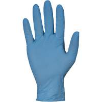 Gants jetables RDNPF KeepKleen, Grand, Nitrile, 4 mils, Sans poudre, Bleu, Classe 2 Absolute Business Supply