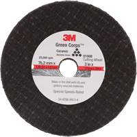 General-Purpose Cut-Off Wheel, 3" x 1/16", 3/8" Arbor, Type 27, Aluminum Oxide, 25000 RPM Absolute Business Supply
