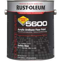 Concrete Saver 5600 System Acrylic Floor Paint, 1 gal., Water-Based, Gloss, Blue Absolute Business Supply