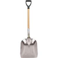 Scoop Shovel, Wood, Aluminum Blade, D-Grip Handle, 24-1/2" Length Absolute Business Supply