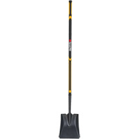 Pro Square Point Shovel, Fibreglass, Tempered Steel Blade, Straight Handle, 48" Long Absolute Business Supply