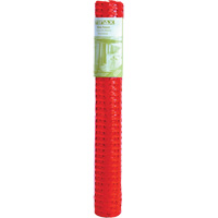 Plastic Snow Fence, 50' L x 4' W, Orange Absolute Business Supply