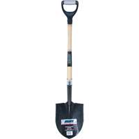 Heavy-Duty Round Point Shovel, Carbon Steel Blade, Hardwood, D-Grip Handle Absolute Business Supply