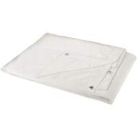 Tarp, Heavy-Duty, White, 8' x 6' x 6 mils Absolute Business Supply