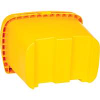 Bacs d'entreposage pour sel & sable, Avec Moraillon, 21" x 27" x 26", 4,24 pi³, Jaune Absolute Business Supply
