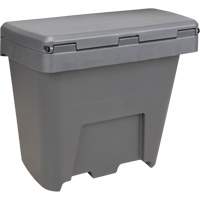 Bacs d'entreposage pour sel & sable, Avec Moraillon, 21" x 27" x 26", 4,24 pi³, Gris Absolute Business Supply
