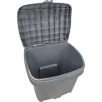 Bacs d'entreposage pour sel & sable, Avec Moraillon, 21" x 27" x 26", 4,24 pi³, Gris Absolute Business Supply