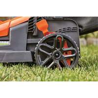 Lawn Mower with Comfort Grip Handle, Push Walk-Behind, Electric, 15" Cutting Width Absolute Business Supply