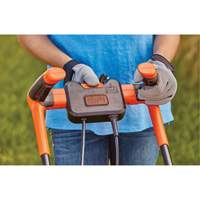 Lawn Mower with Comfort Grip Handle, Push Walk-Behind, Electric, 17" Cutting Width Absolute Business Supply
