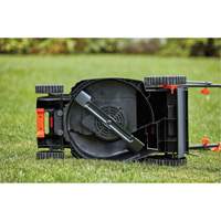 Lawn Mower with Comfort Grip Handle, Push Walk-Behind, Electric, 17" Cutting Width Absolute Business Supply