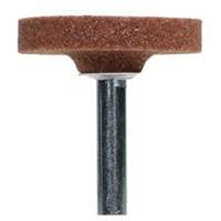 Vitrified Bond Mounted Points, W235, Aluminum Oxide, 1-1/2" Dia., 1/4" L, 60 Grit Absolute Business Supply