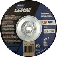 Gemini&reg; Saucer Wheel, 7" x 1/4", 5/8"-11 Arbor, Aluminum Oxide, Type 28 Absolute Business Supply