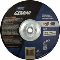 Gemini&reg; Saucer Wheel, 9" x 1/4", 5/8"-11 Arbor, Aluminum Oxide, Type 28 Absolute Business Supply