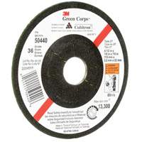 Green Corps Flexible Grinding Wheel, 4-1/2" x 1/8", 7/8" Arbor, Ceramic, Type 27 Absolute Business Supply