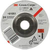 Green Corps Flexible Grinding Wheel, 5" x 1/4", 7/8" Arbor, Ceramic, Type 1 Absolute Business Supply