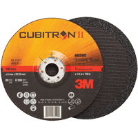 Cubitron II Depressed Centre Grinding Wheels, 4" x 1/4", 3/8" Arbor, Type 27 Absolute Business Supply