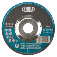 Premium 2 in 1 Thincut Cut-Off Wheel, 5" x 0.045", 7/8" Arbor, Type 27, Aluminum Oxide, 12250 RPM Absolute Business Supply