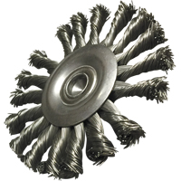 Brosses mont&eacute;es &agrave; fils nou&eacute;s circulaires, 3-1/2" dia., dia. Des fils 0,014", Tige 1/4" Absolute Business Supply