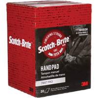 Scotch-Brite 7447 Hand Pads, Aluminum Oxide, 9" x 6", Very Fine Grit Absolute Business Supply