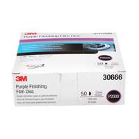 Hookit Finishing Film Disc, 6" Dia., P2000 Grit, Aluminum Oxide, Film Absolute Business Supply