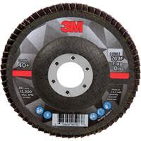 Disque &agrave; lamelles &agrave; changement rapide 769F, 4-1/2" x 7/8", Type 27, Grain 40+, C&eacute;ramique Absolute Business Supply