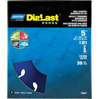 Meule &agrave; tronçonner Dialast RightCut, 5" x 0,05", Arbre de 7/8", Type 01/41, Losange, 12225 Tr/min Absolute Business Supply