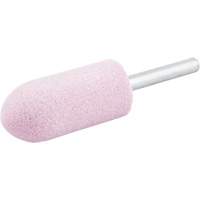 Vitrified Bond Mounted Point, A11, Aluminum Oxide, 7/8" Dia., 2" L, 80 Grit Absolute Business Supply
